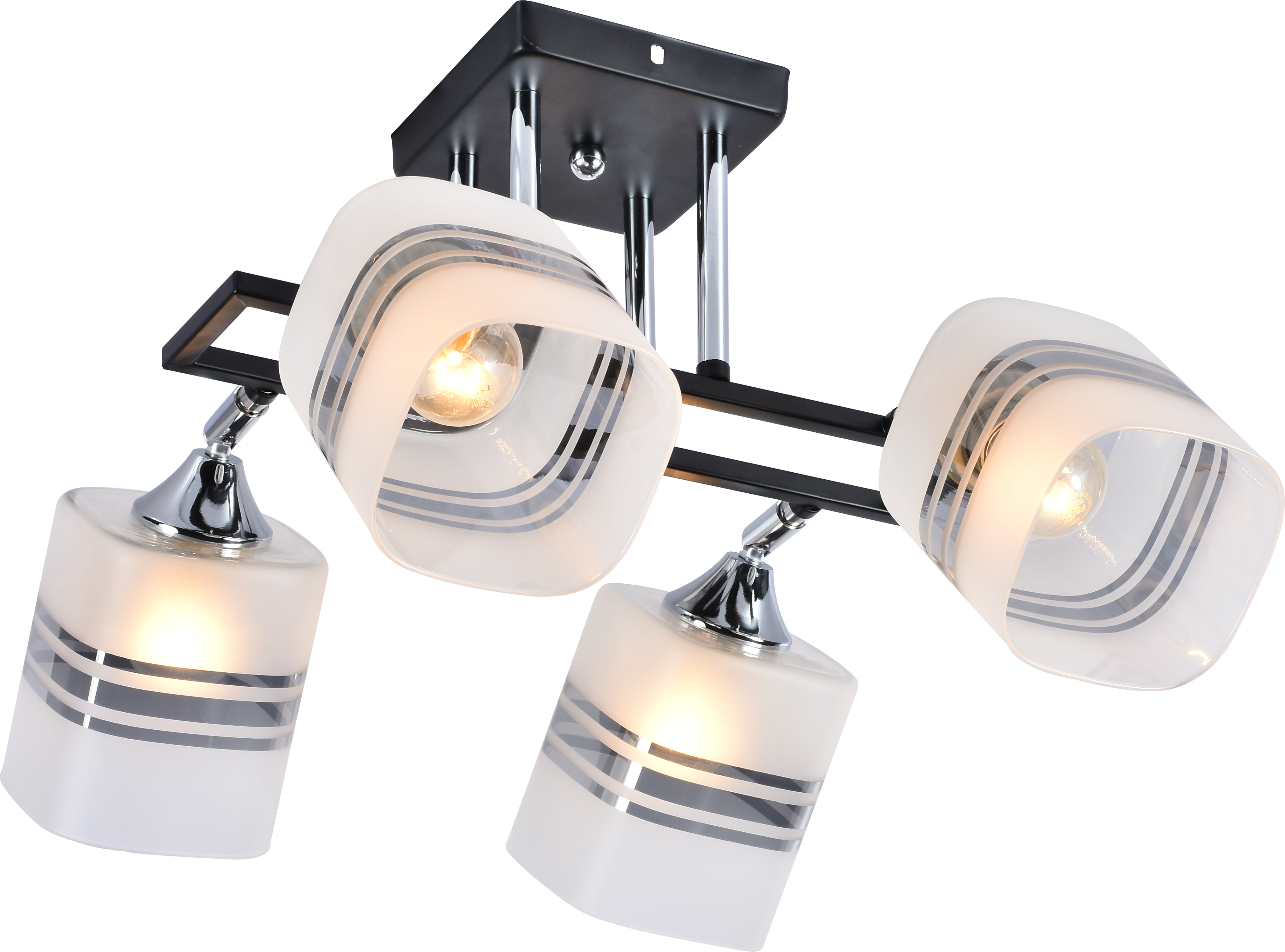 Люстра декоративная Interees IS XA1236B-4 BK+CR