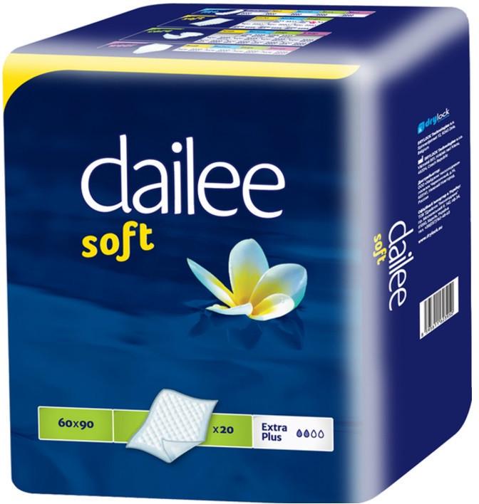 Пелюшки сечопоглинальні Dailee Soft Extra Plus 60х90 см 20 шт. (2440513830) - фото 1