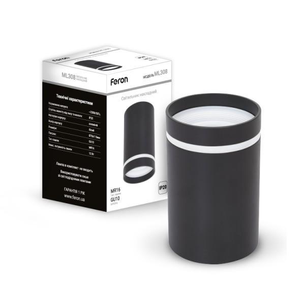 Світильник точковий під лампу Feron ML308 Чорний (40112) - фото 2 Світильник точковий під лампу Feron ML308 Чорний (40112) - фото 2