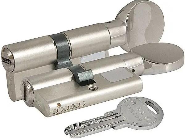 Цилиндр Kale 164 YGS 80 мм 5ключей с вертушкой Никель