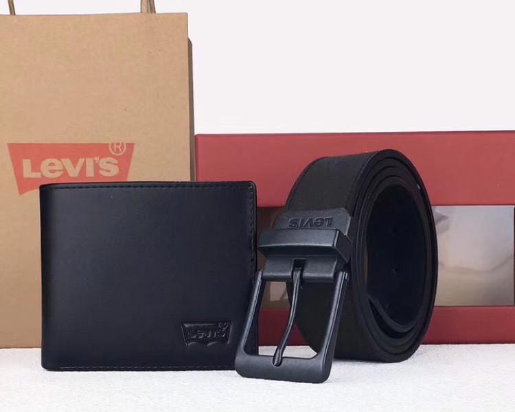 Подарочный набор Levis мужской ремень и портмоне (509 PTR)