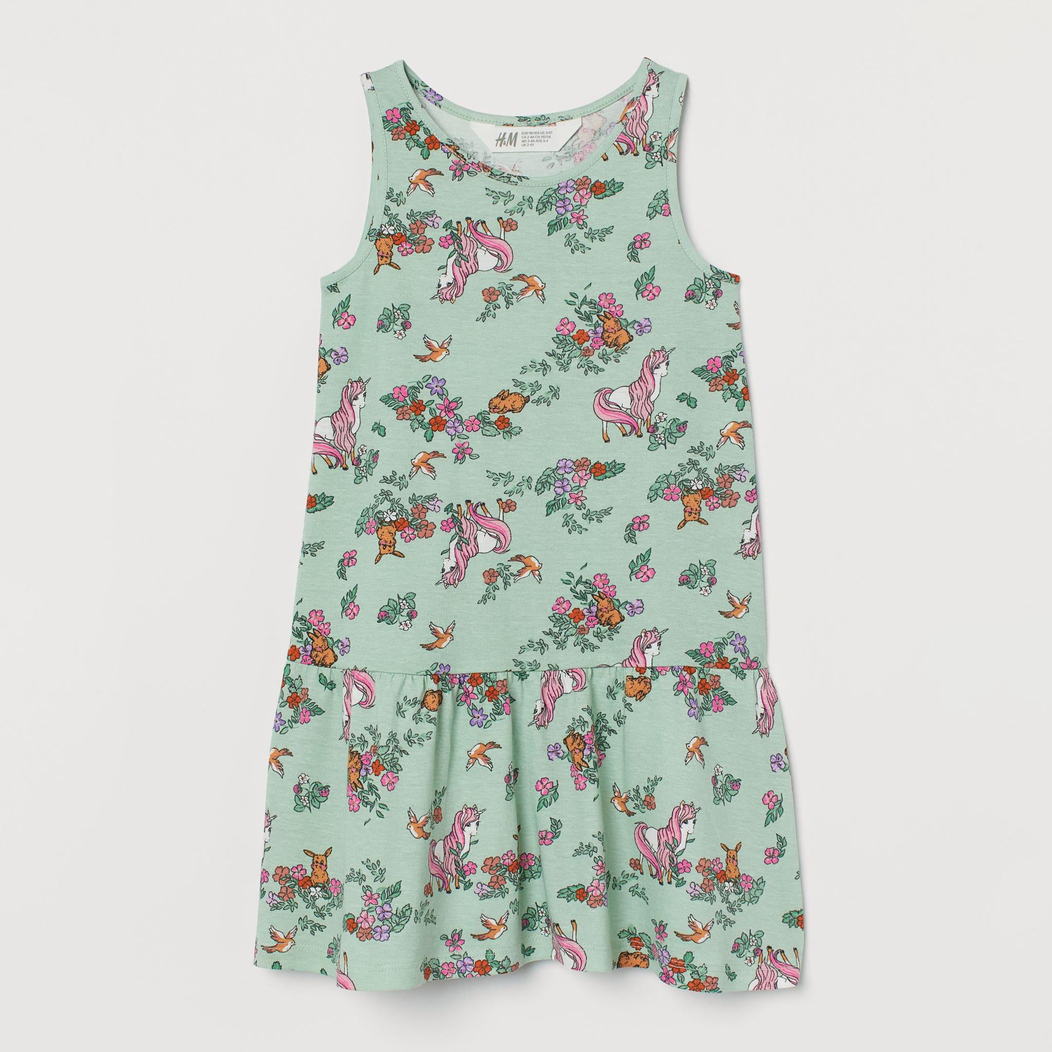 Сукня H&M Єдинороги 110-116 см М'ятний (X1510870530)