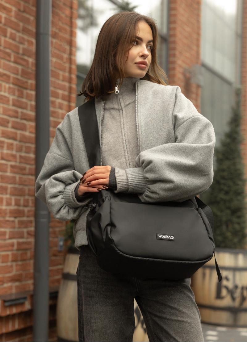 Женская сумка Sambag Dart 32х25х13 см Черный (90321064)