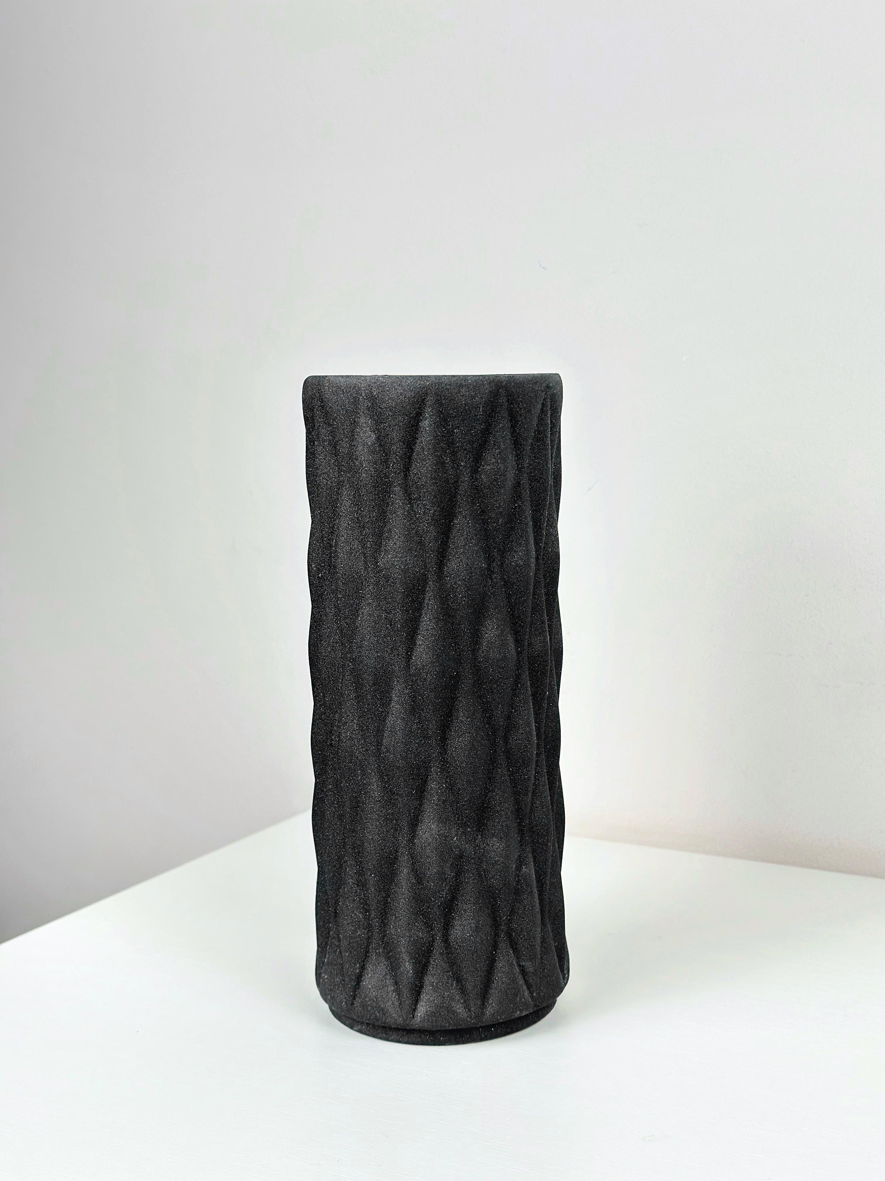 Ваза для квітів і декору глиняна керамічна Кристал 20 см Чорний (4001-15) - фото 3 Ваза для квітів і декору глиняна керамічна Кристал 20 см Чорний (4001-15) - фото 3