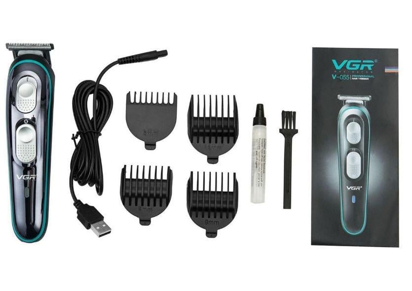 Машинка для стрижки VGR V-055 автономная/комплект насадок Черный (2390000057) Машинка для стрижки VGR V-055 автономная/комплект насадок Черный (2390000057)