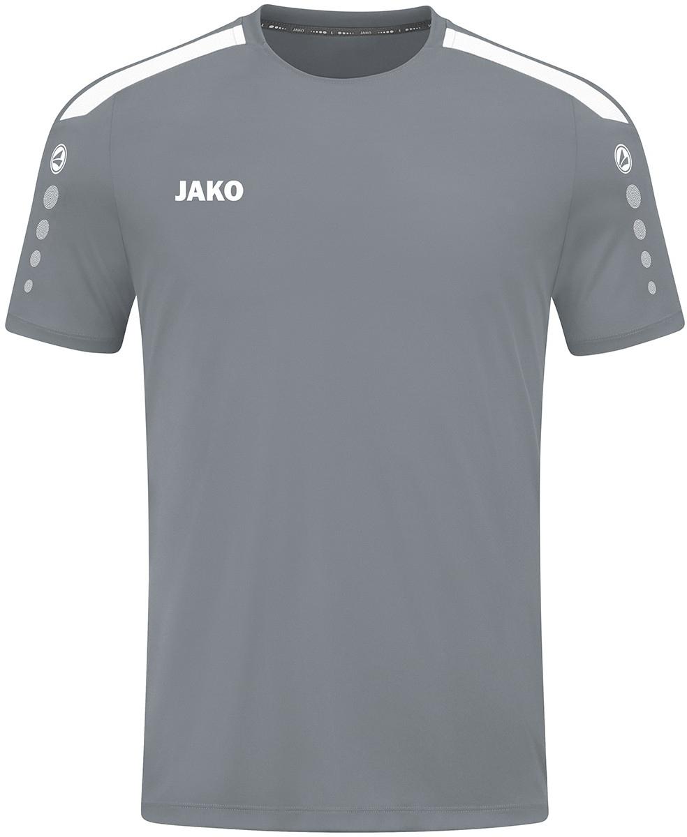 Футболка джерси детская Jako POWER S/S 152 см Серо-белый (4223-840)