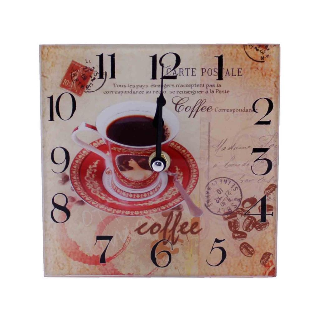 Часы настольные Coffe квадратные (OR-1032)