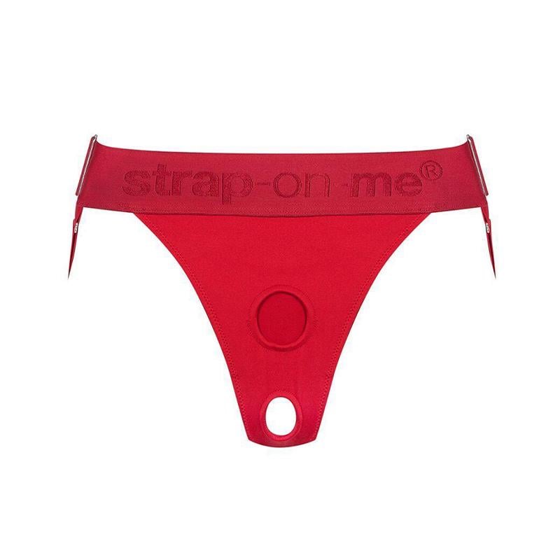 Трусики для страпона Strap-On-Me Lingerie Harness Unique Красный (54190)