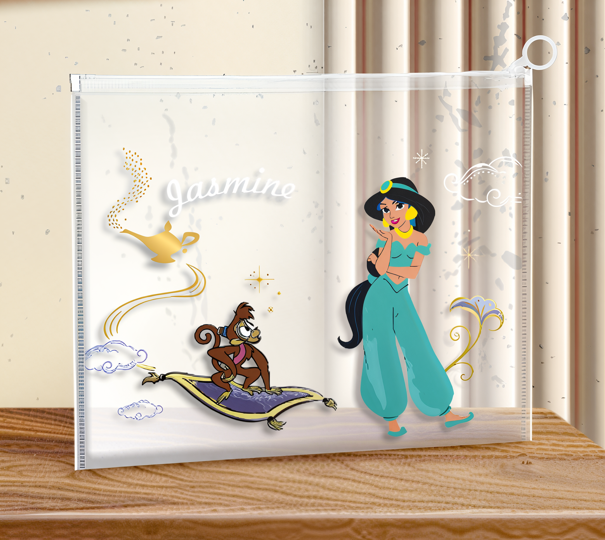 Папка с бегунком Жасмин Принцессы А4 Разноцветный (0513)