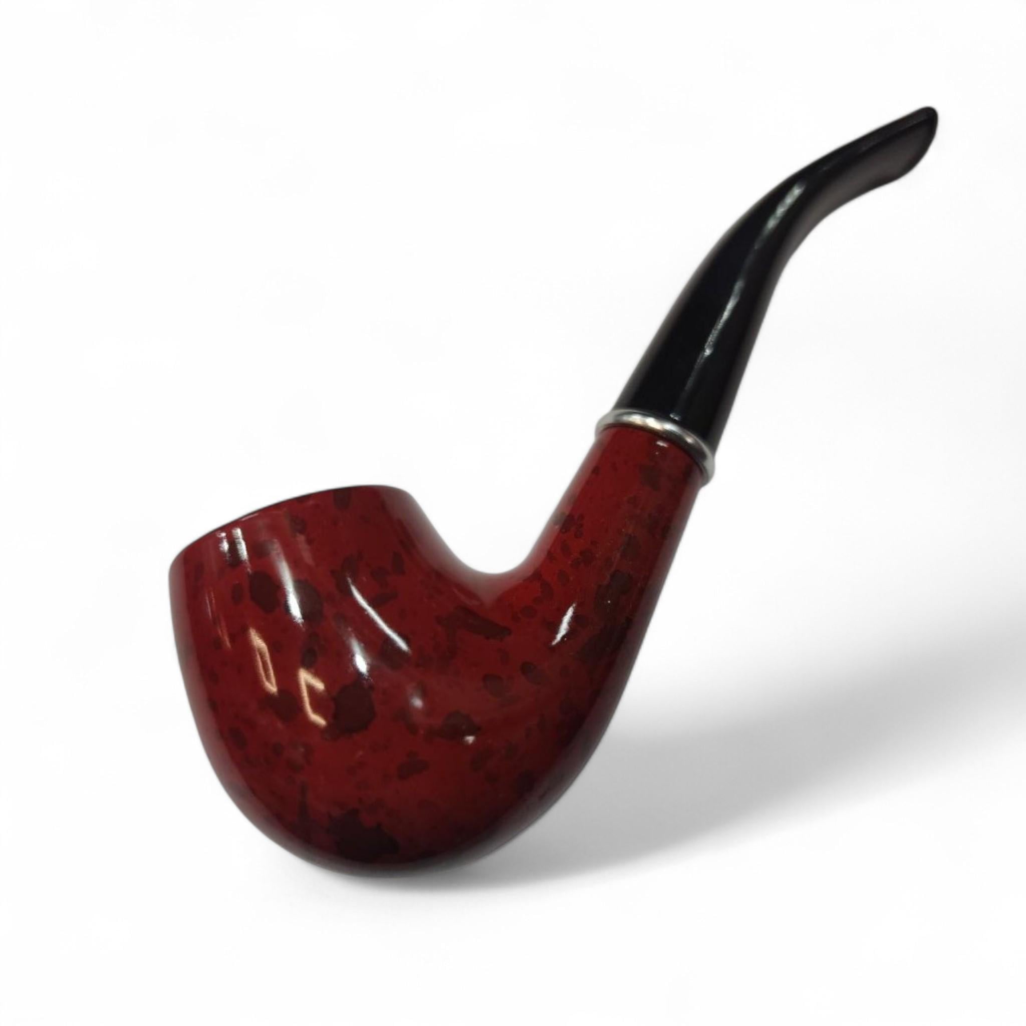 Трубка для паління Haojue пластикова Brown Marble Red (25985995)