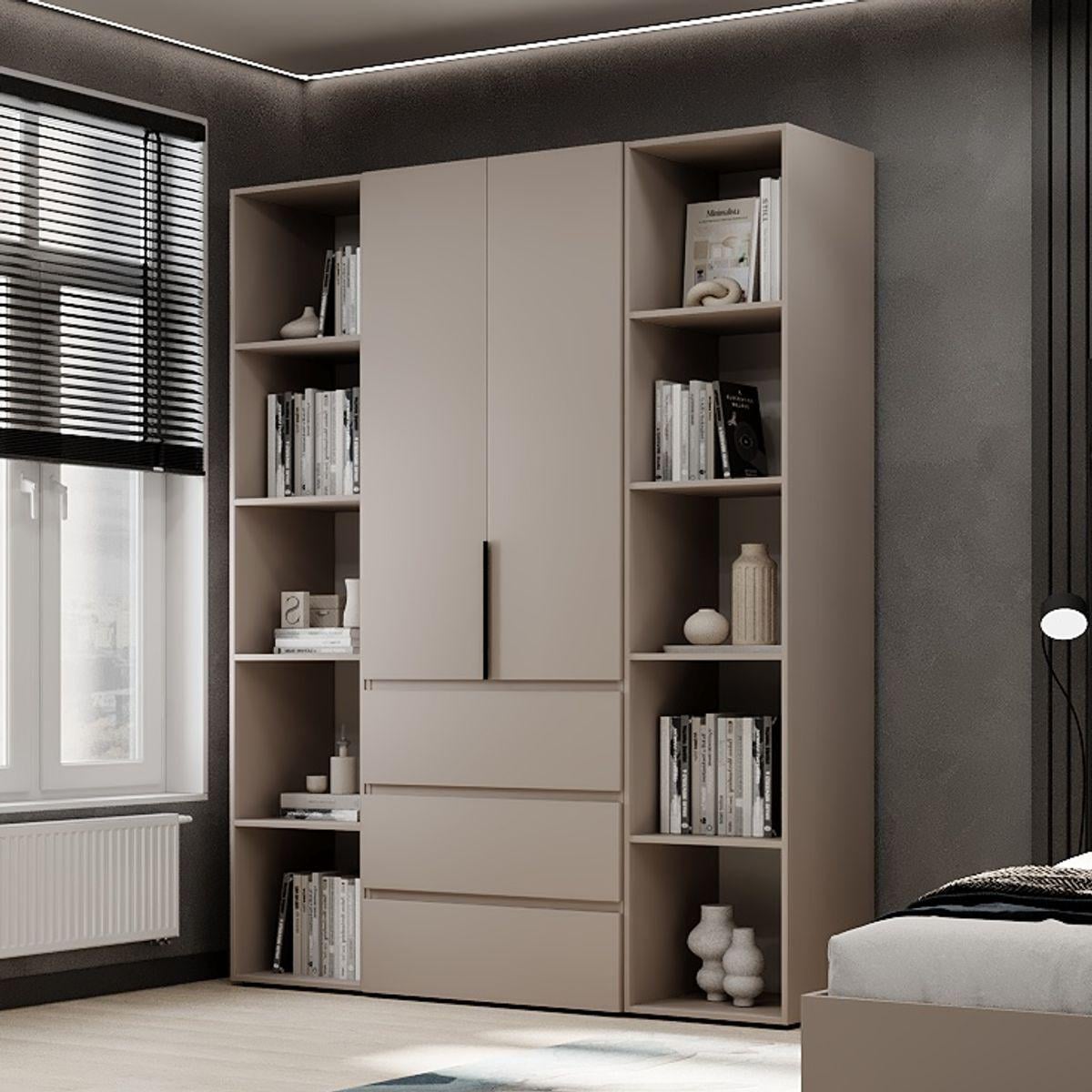 Шкаф распашный комбинированный №9 ART IN HEAD Light 1600x500x2200 мм Кашемир (LTK0914000000)