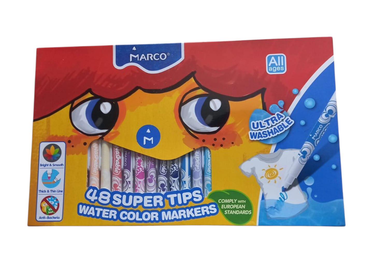 Фломастери Marco Super Water Color 48 кольорів (31480235)