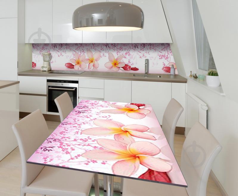 Наклейка вінілова на стіл Zatarga "Рожеві Гавайські Квіти" 650х1200 мм Z181719/1st Наклейка вінілова на стіл Zatarga "Рожеві Гавайські Квіти" 650х1200 мм Z181719/1st
