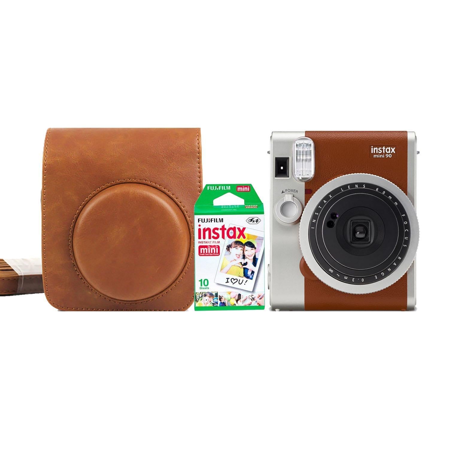Камера моментальной печати Fujifilm Instax Mini 90 Neo Classic +Чехол Fujifilm Instax Mini 90 +Фотопленка Fujifilm INSTAX 10 шт. Brown