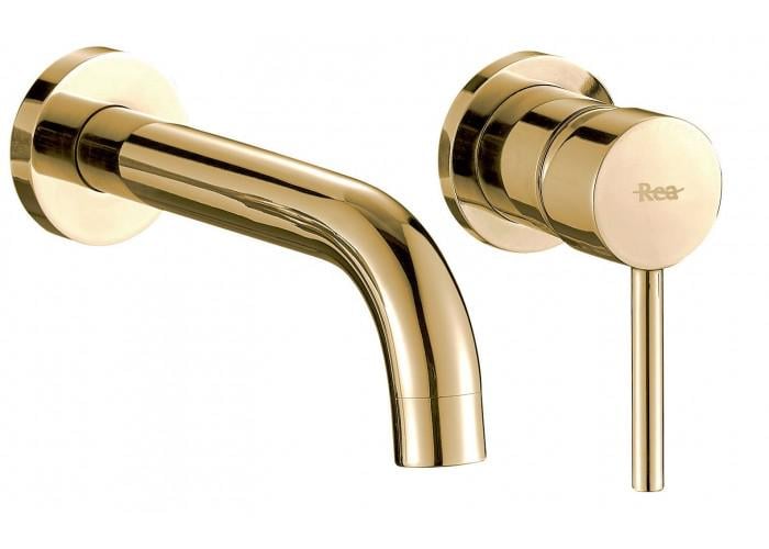 Смеситель скрытого монтажа REA Lungo BOX Золотой (REA-B8559)