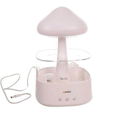 Увлажнитель воздуха ароматический с LED-ночником и эффектом дождя Белый - фото 5