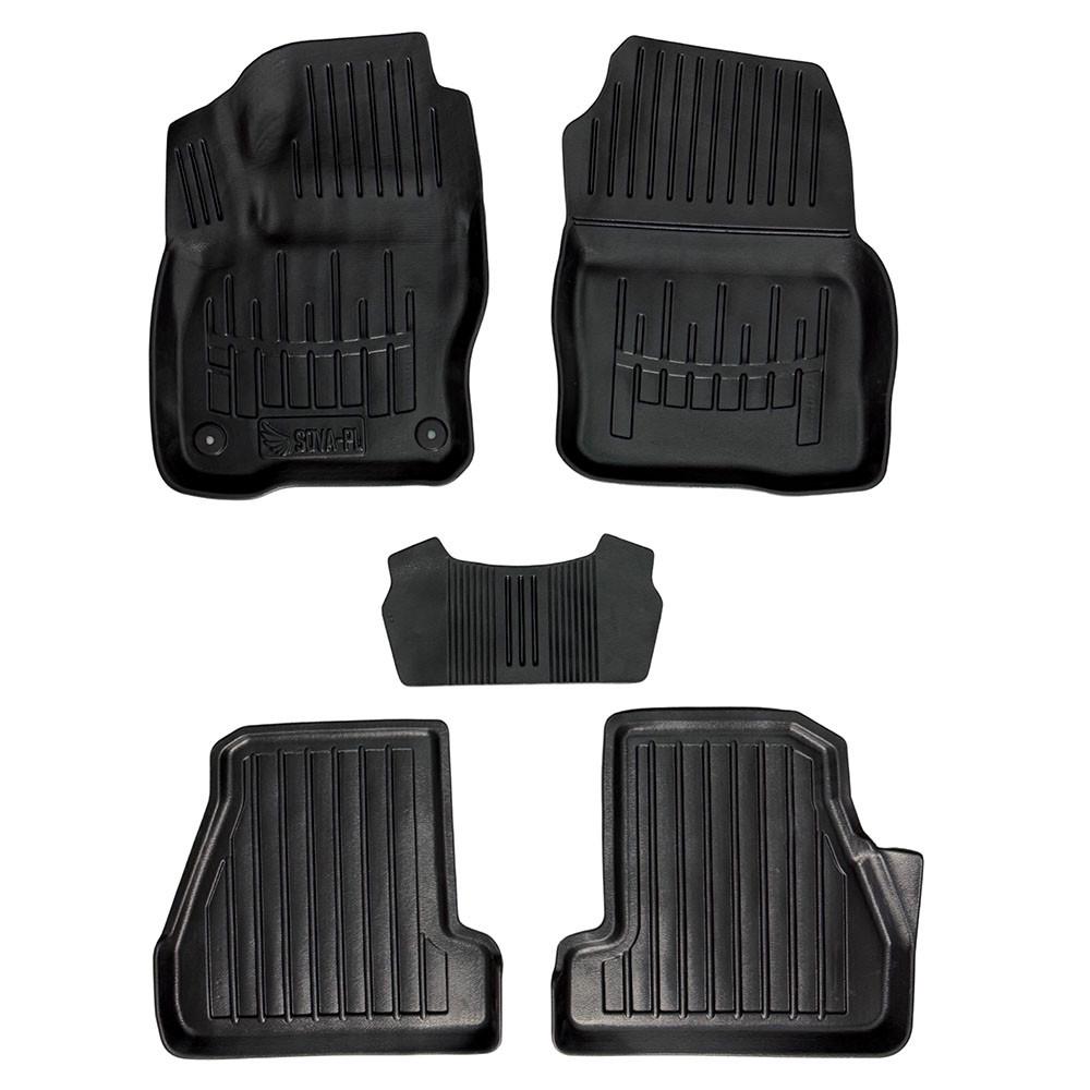 Килимки в салон SOVA-PL для Ford Focus III C346 2011-2018 гумові 5 шт. Чорний (28800603)