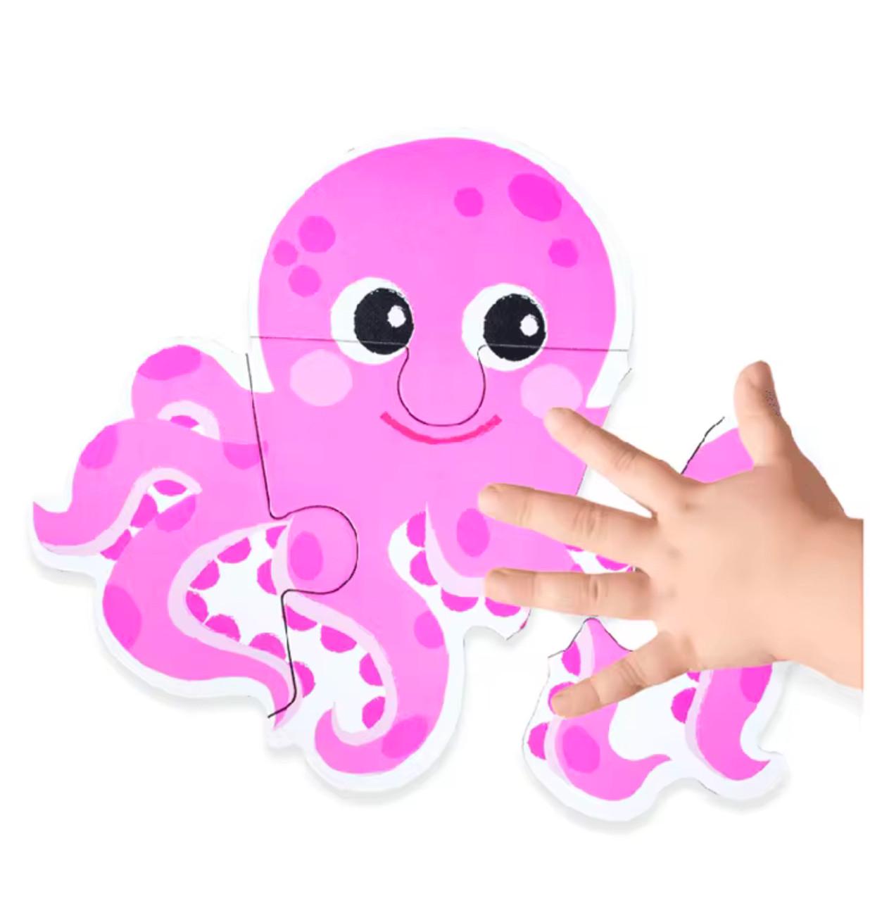 Дитячі пазли Морські мешканці 6 картонних ігор (21А) - фото 2 Дитячі пазли Морські мешканці 6 картонних ігор (21А) - фото 2