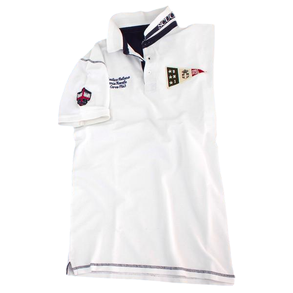 Футболка мужская поло SNI L Белый (8815)