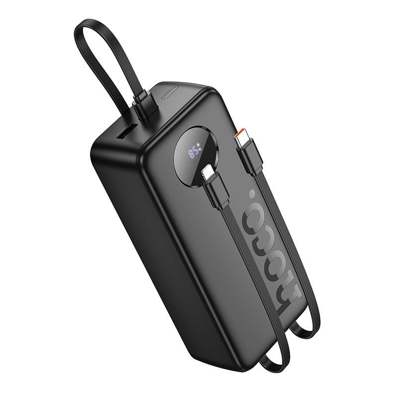 Аккумулятор наружный Hoco J132B Sabio 22,5W/PD20W fully compatible power bank with 3 cables 30000mAh Black (34645902)