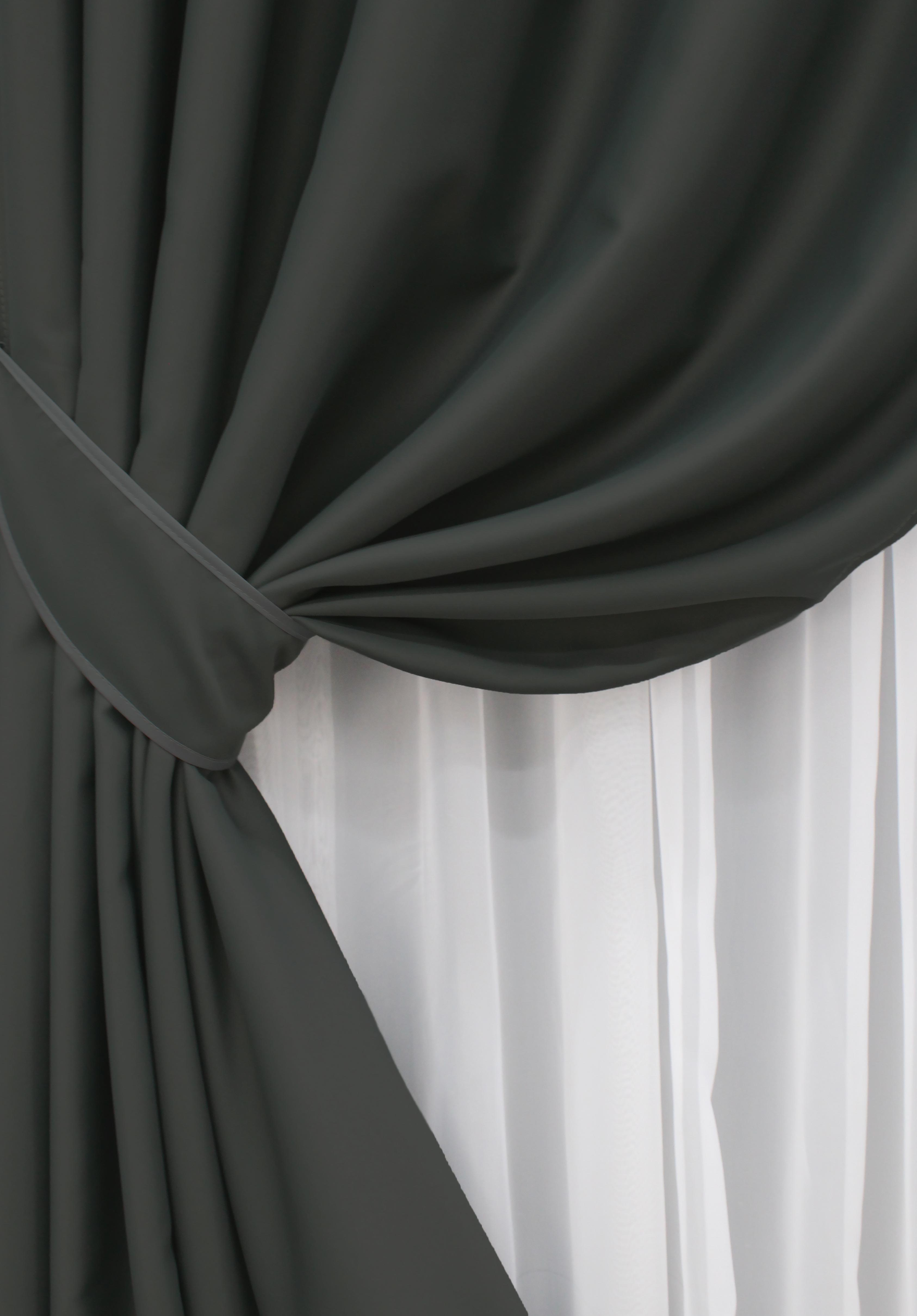 Комплект готових штор VR-Textil Блекаут Midnight № 1400ш 150х290 см 2 шт. Темно-сірий (33-0264) - фото 7 Комплект готових штор VR-Textil Блекаут Midnight № 1400ш 150х290 см 2 шт. Темно-сірий (33-0264) - фото 7