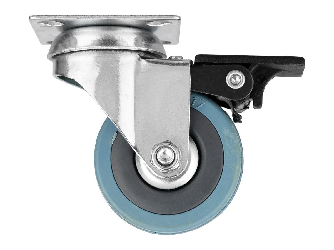 Ролик Giff Industry на площадке с тормозом 50 мм Серый (24596855) Ролик Giff Industry на площадке с тормозом 50 мм Серый (24596855)