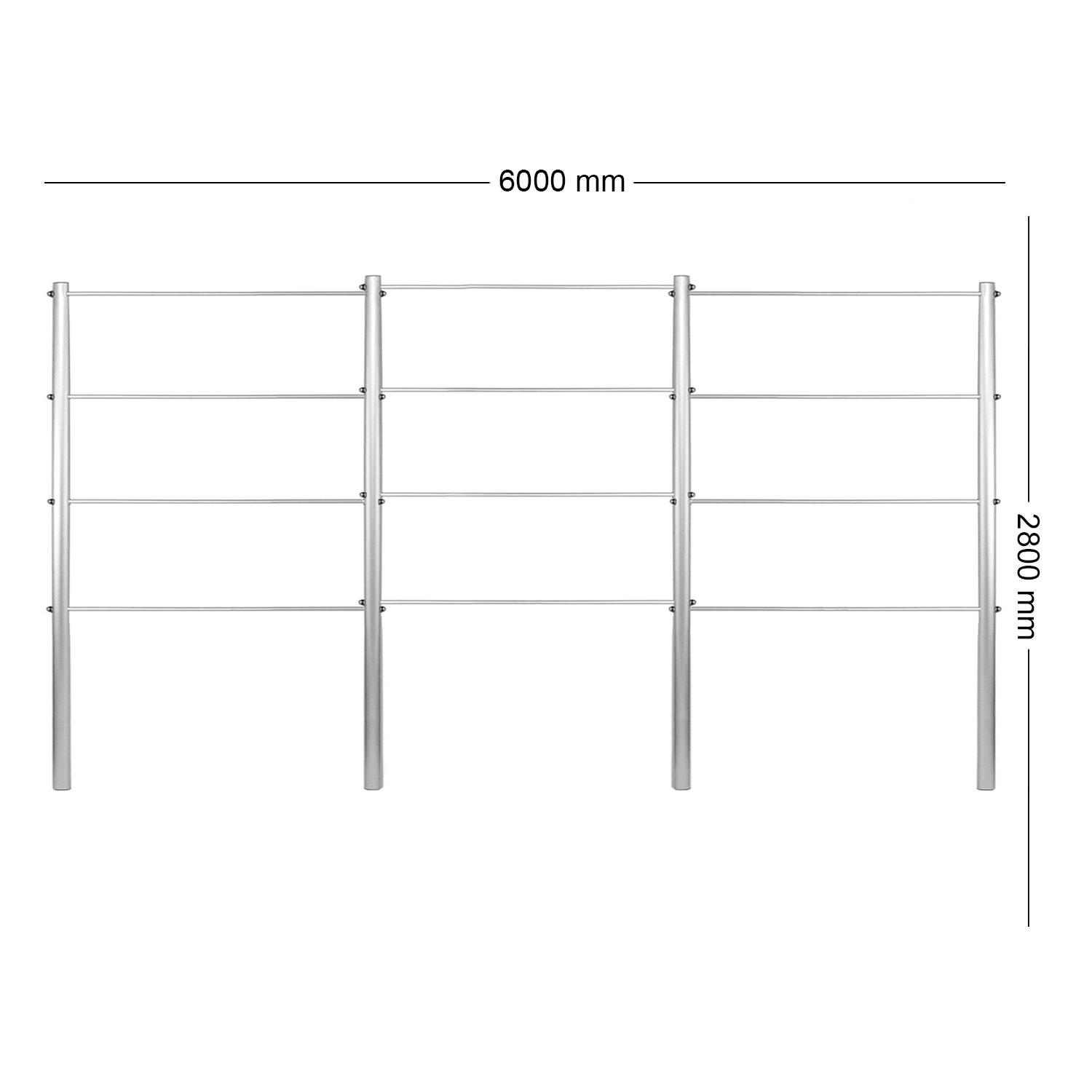 Опора для растений шпалеры садовые 2800х6000 мм d 28 мм/d 12 мм (ШС-D28/D12-2800*6000) - фото 2