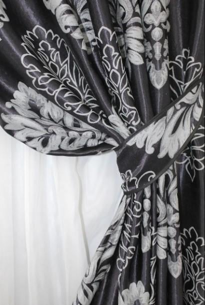 Комплект штор в блекаут/софт 1,5х2,75 м 2 шт. Черный (1273ш) - фото 3 Комплект штор в блекаут/софт 1,5х2,75 м 2 шт. Черный (1273ш) - фото 3