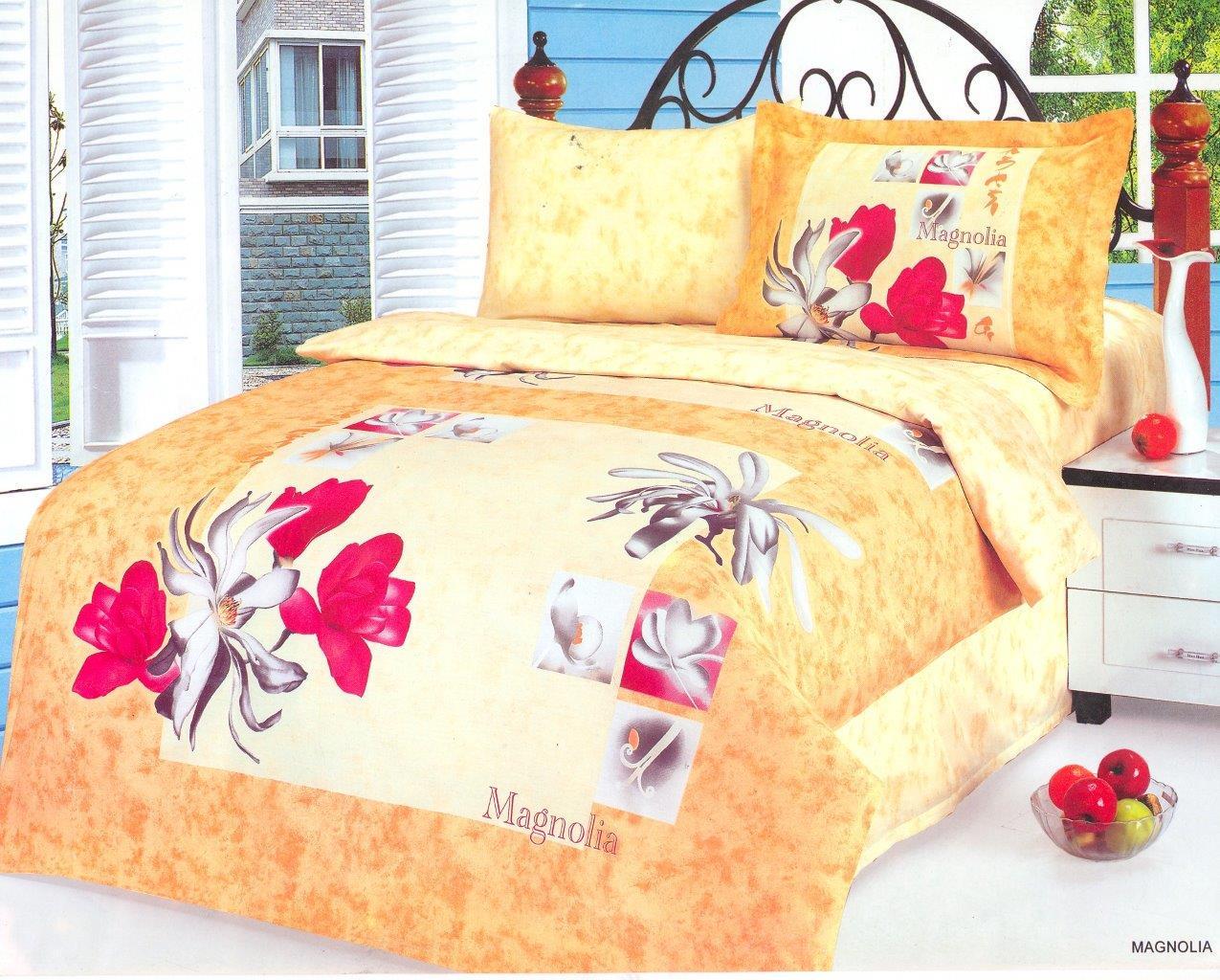 Комплект постельного белья Le Vele Magnolia сатин 220x200 см бежевый