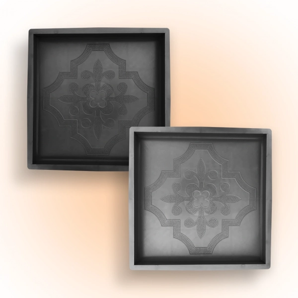 Форми для тротуарної плитки Верес-2007 Лілія квадрат 300х300 мм 2 шт. (1010702-3147)