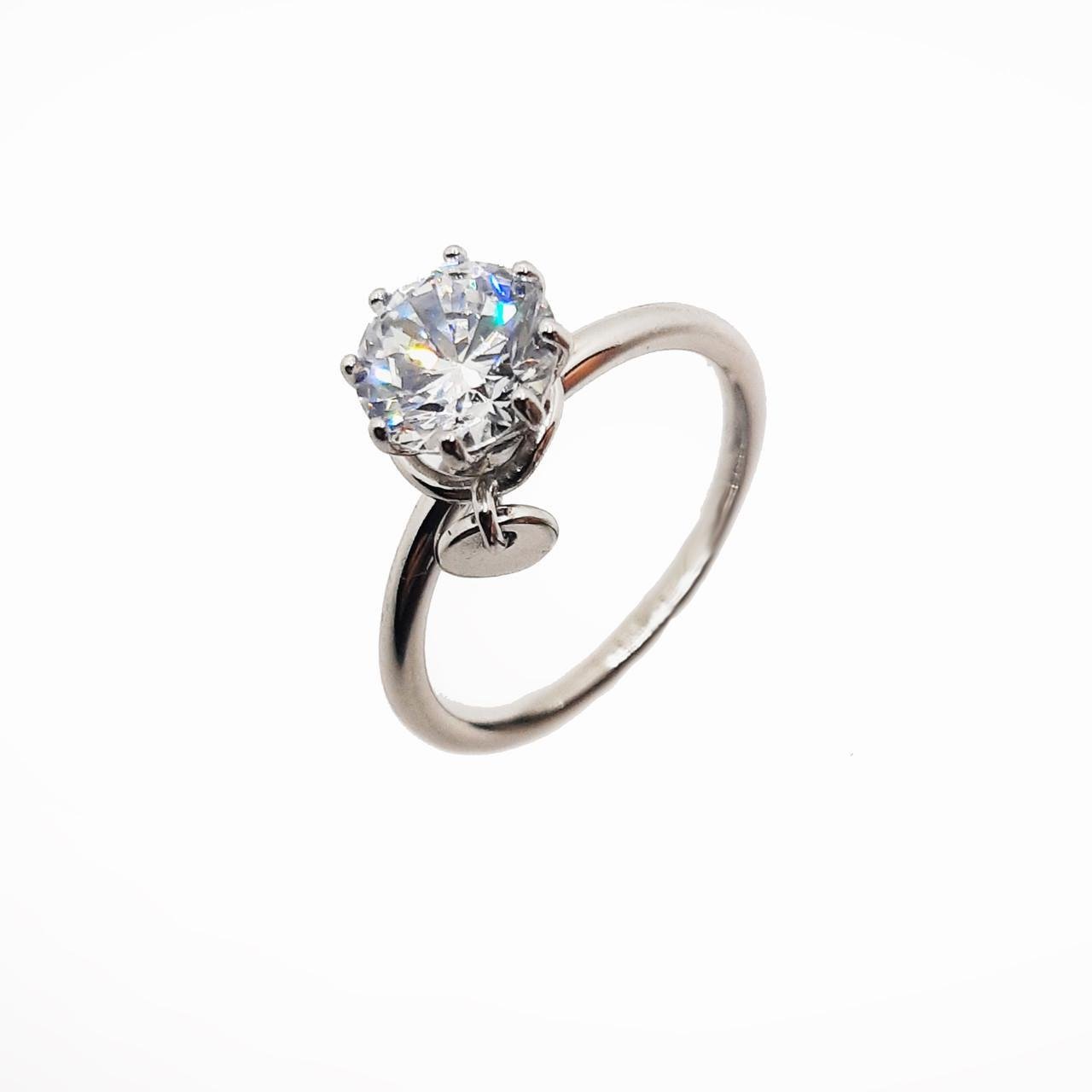 Кольцо серебро родий 925° 2,31 г р. 16,5 (1887206855)