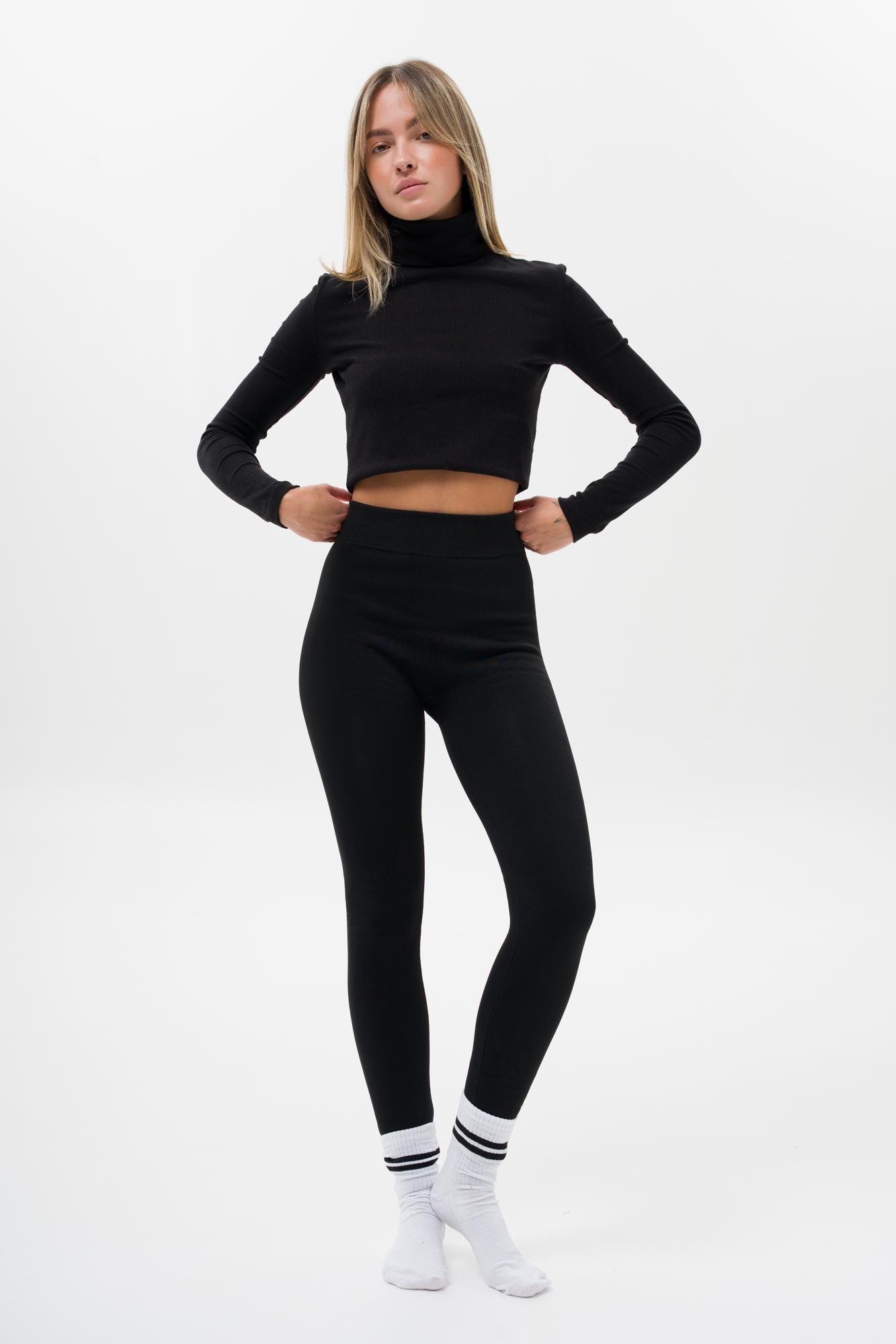 Лосины женские на меху Without Brand Care Black (8056048)