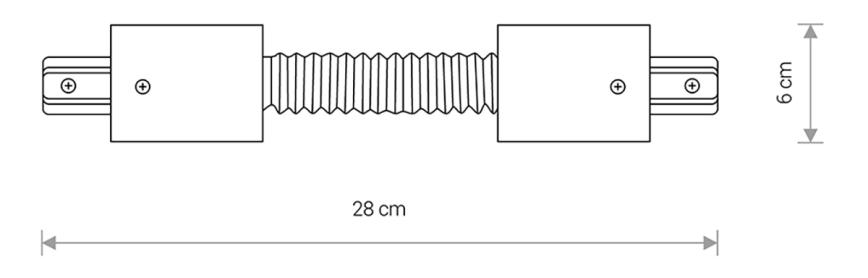 З'єднувач гнучкий однофазний 8384 Nowodvorski Profile RECESSED flex Білий - фото 2