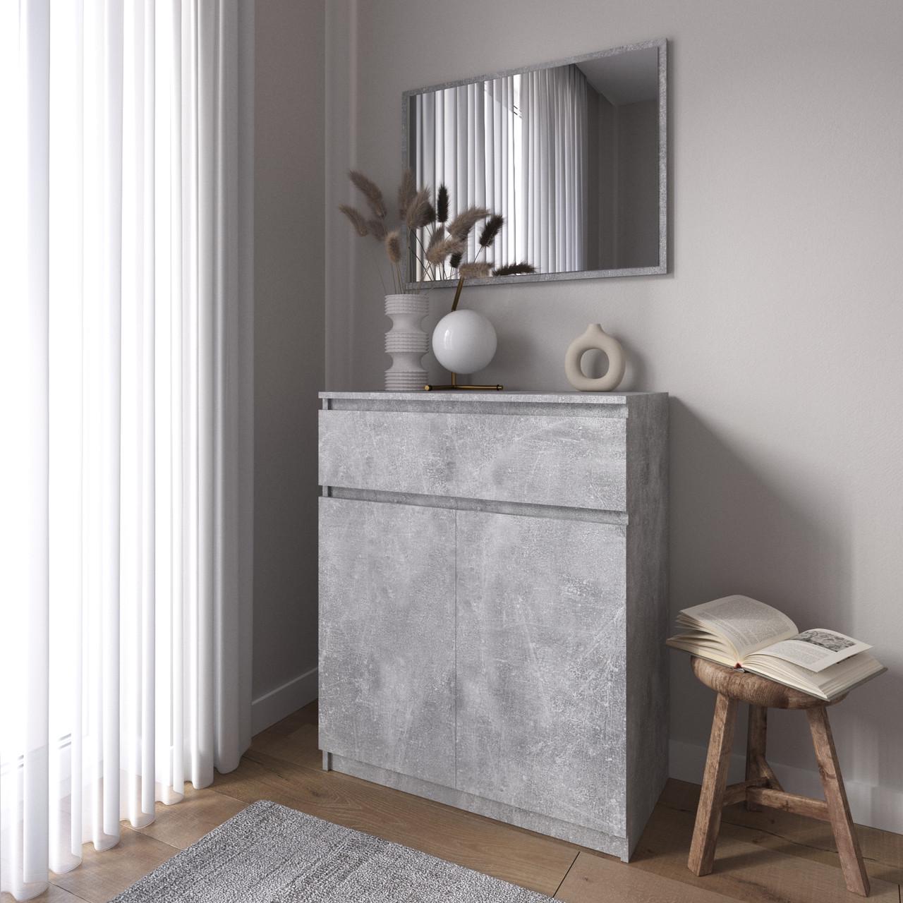 Комод-тумба Вайс R-23 80х40х98 см Бетон (30291909) Комод-тумба Вайс R-23 80х40х98 см Бетон (30291909)