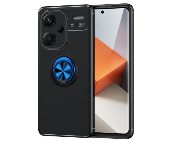 Чехол Auto Focus 360 Rotating Ring для Xiaomi Redmi Note 13 Pro Plus 5G Черно-синий Чехол Auto Focus 360 Rotating Ring для Xiaomi Redmi Note 13 Pro Plus 5G Черно-синий