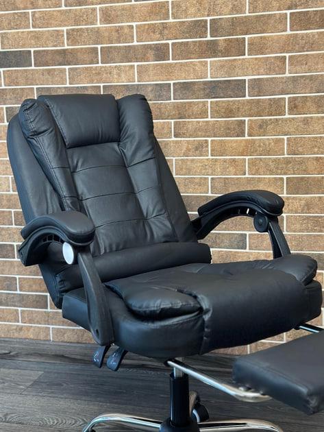 Офисное кресло BOSS 23286 с подножкой и экокожи черное до 130 кг - фото 7 Офисное кресло BOSS 23286 с подножкой и экокожи черное до 130 кг - фото 7