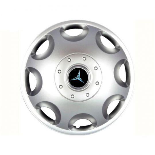 Автомобильные колпаки SKS 300 R15 с логотипом Mercedes 4 шт. Серебристый