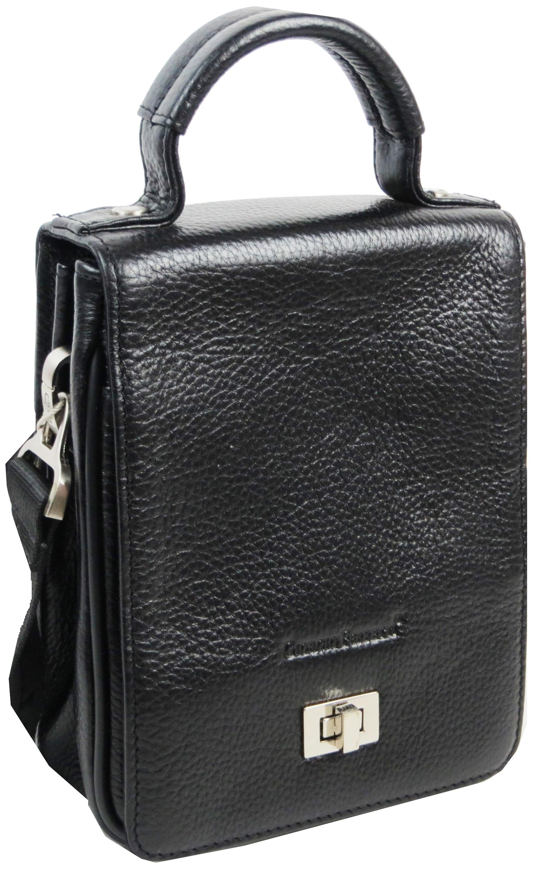 Борсетка вертикальная Giorgio Ferretti кожаная мужская Черный (EF172 black) Борсетка вертикальная Giorgio Ferretti кожаная мужская Черный (EF172 black)