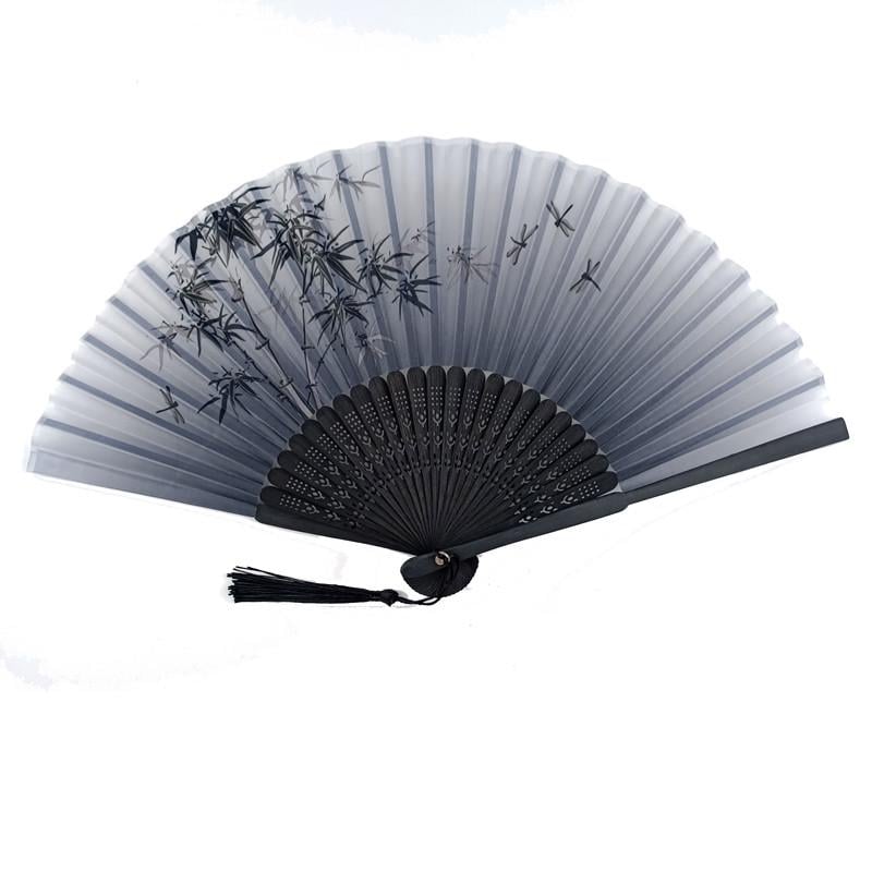 Веер деревянный 21х37 см Серый (C4073)