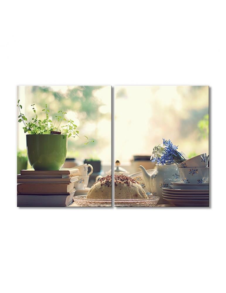 Картина модульная Творожная запеканка 2 модуля 120x180 см