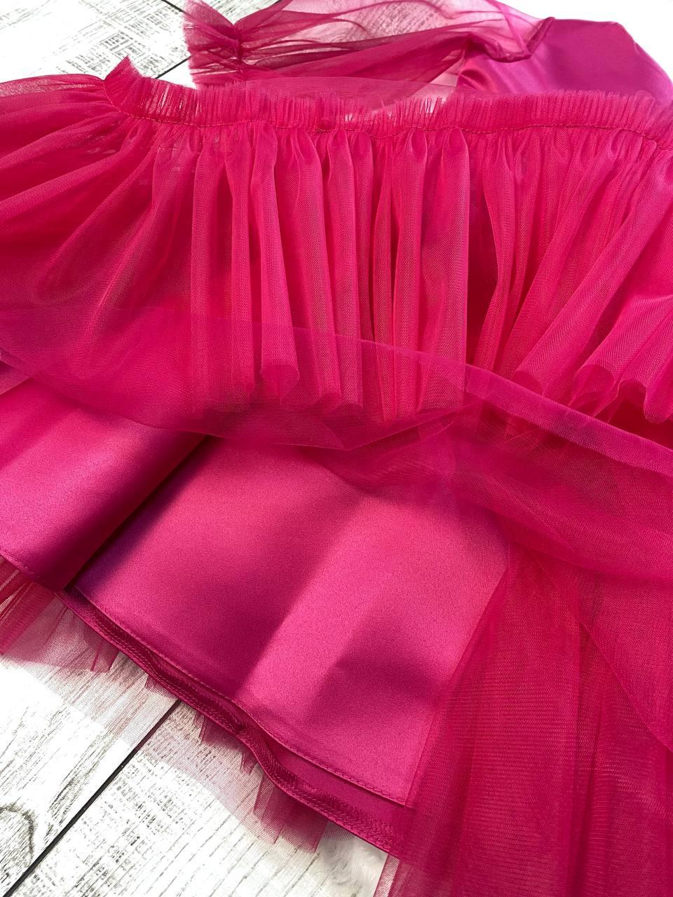 Платье праздничное для девочки 110 см Розовый (2229144758) - фото 5