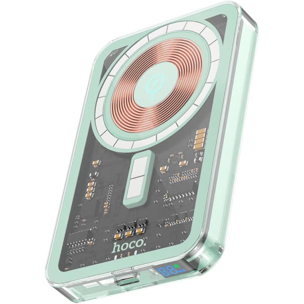 Внешний аккумулятор Hoco Q14 Ice Crystal MagSafe 5000 mAh 20W Blue