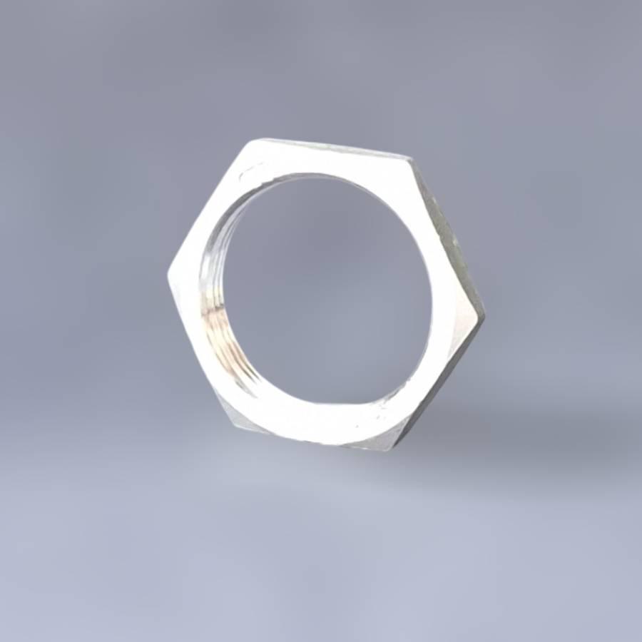 Контргайка муфтовая нержавеющая Ду40 1"1/2 н/ж сталь AISI304, резьба BSPP G1.5" Class 150 (PN20) - фото 3 Контргайка муфтовая нержавеющая Ду40 1"1/2 н/ж сталь AISI304, резьба BSPP G1.5" Class 150 (PN20) - фото 3