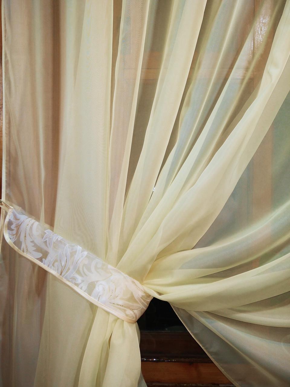 Шторы Анжелика вензель левая Лунный (1174220751) - фото 4 Шторы Анжелика вензель левая Лунный (1174220751) - фото 4