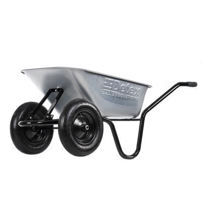 Тачка двухколесная DETEX D-12 с воздушным колесом 3.5х8 втулка пластик 100 л 200 кг D-12_100z6_PN358MV (98-516)