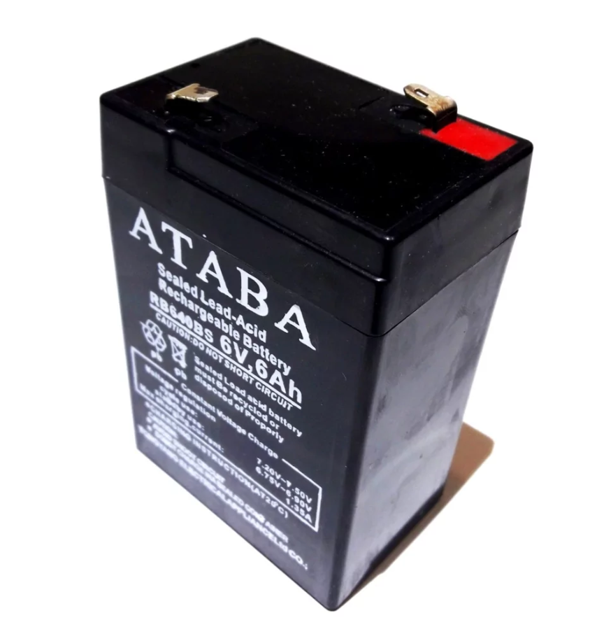 Аккумулятор свинцово-кислотный Ataba 6 V 6 Ah (66066)
