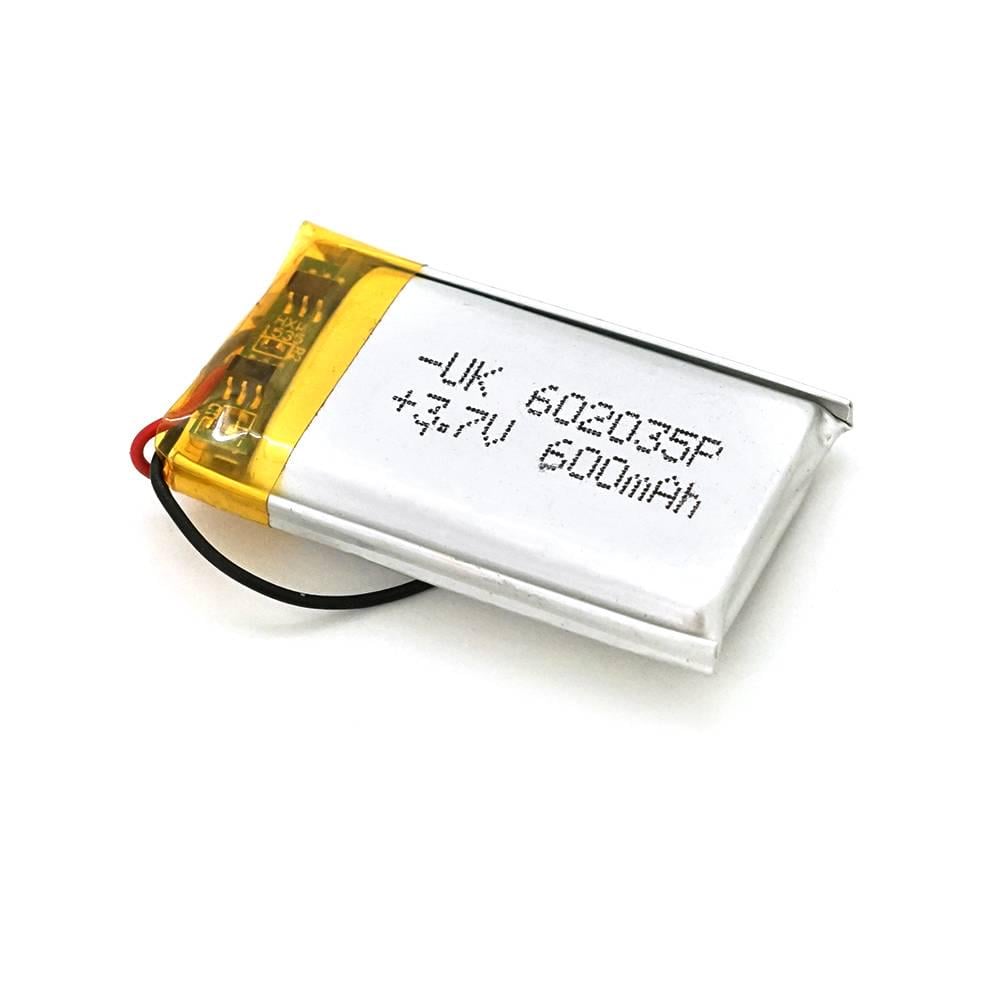 Акумулятор літій-полімерний Li-ion 3,7В 600 мАг 6х20х35 мм (26662)