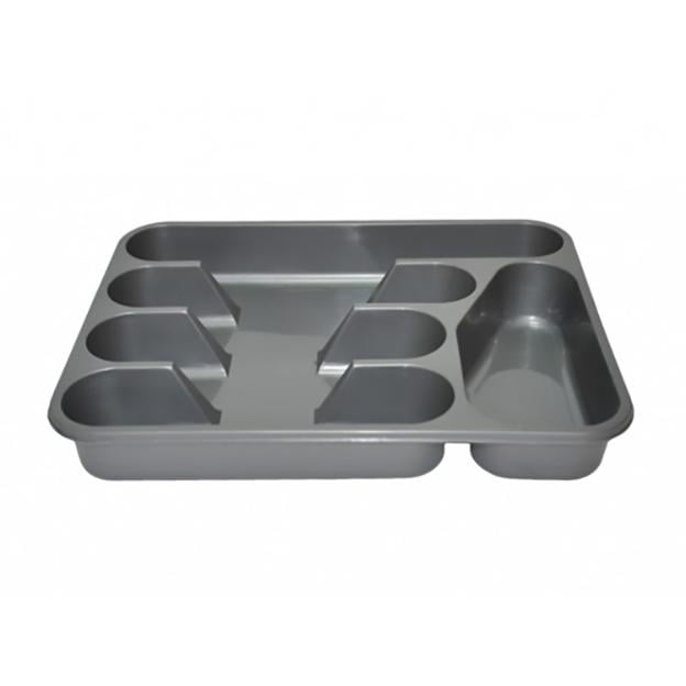 Підставка для столових приборів PlastArt Сірий (MUP-TA-410-METAL)