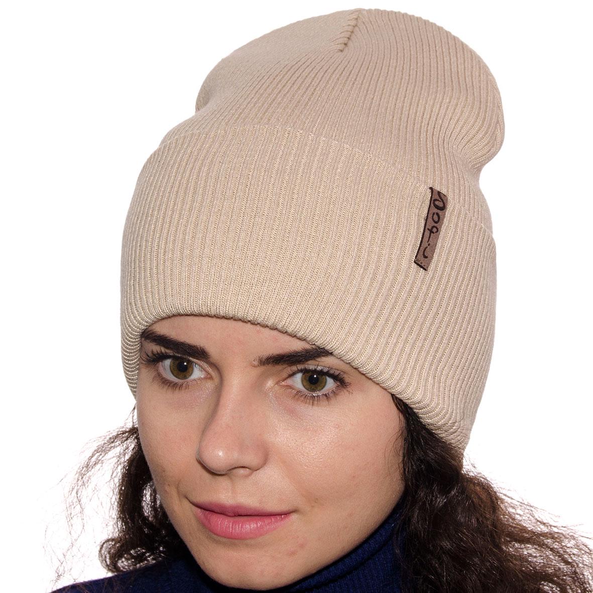 Шапка подвійна Sofi SF20104 Пісочний
