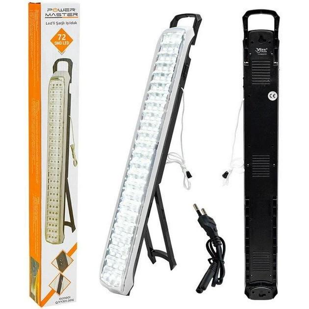 Світильник з акумулятором Powermaster 72 LED SMD (9873208) - фото 3